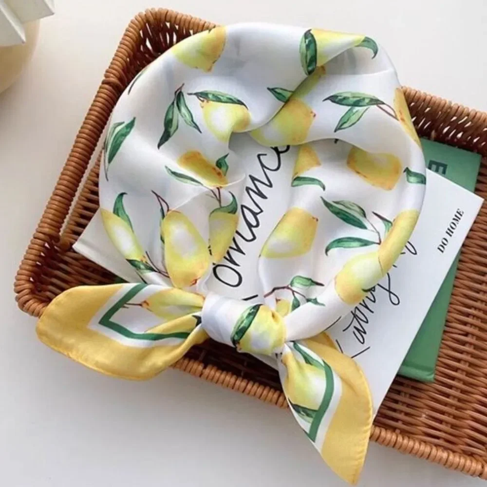 Lemon Print Scarf N880
